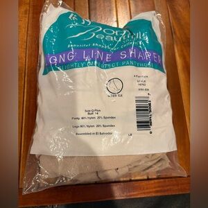 LEGGS 4 Born Beautiful Long Line Shaped Slightly Imperfect Pantyhose Q+ Buff